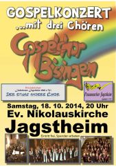 Gospelkonzert mit drei Choeren