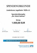 Spende der VR Bank 2017 a