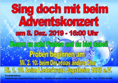 Werbung Adventkonzert 2019